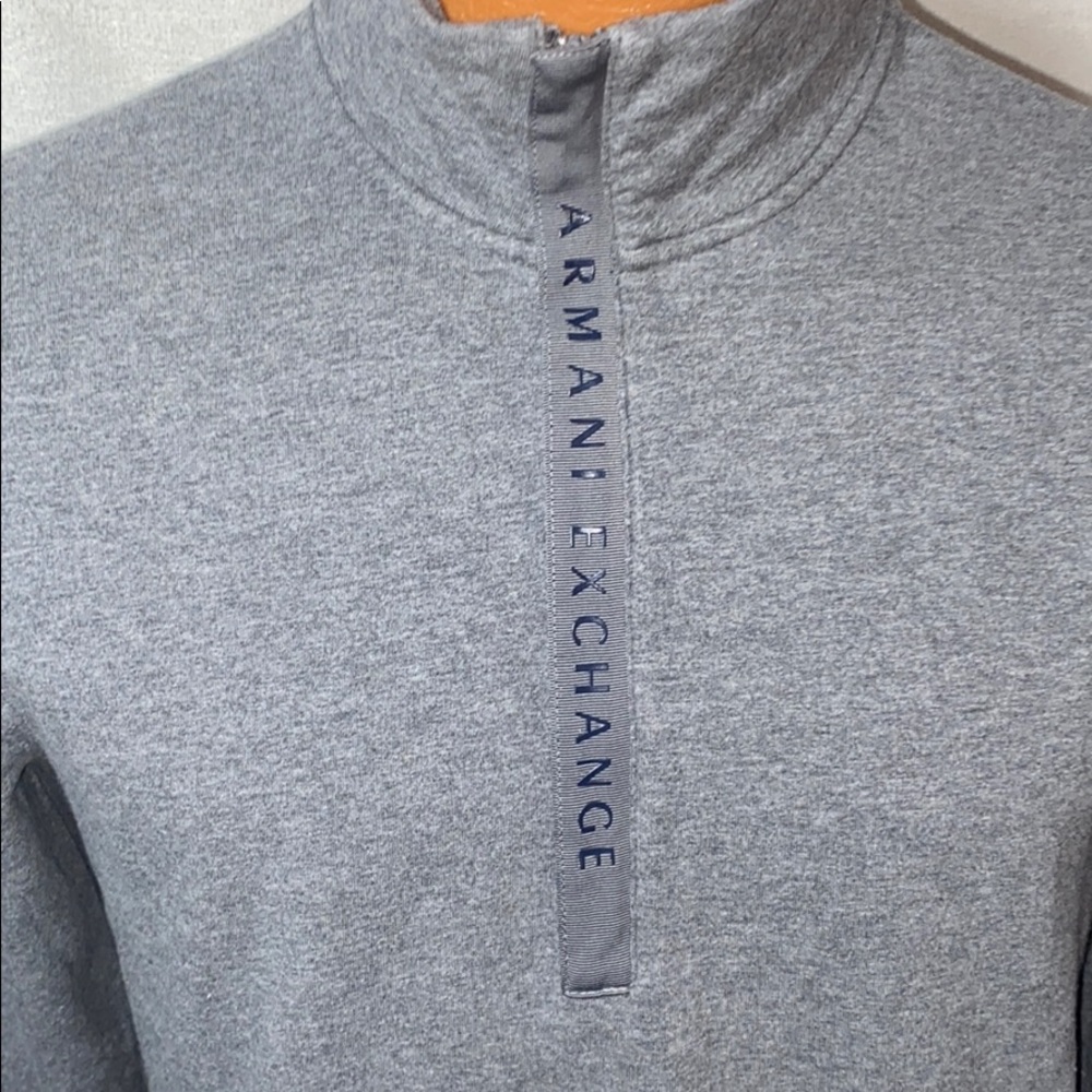 ARMANI EXCHANGE sweater color gray w/ logo size M - Picture 7 of 9
